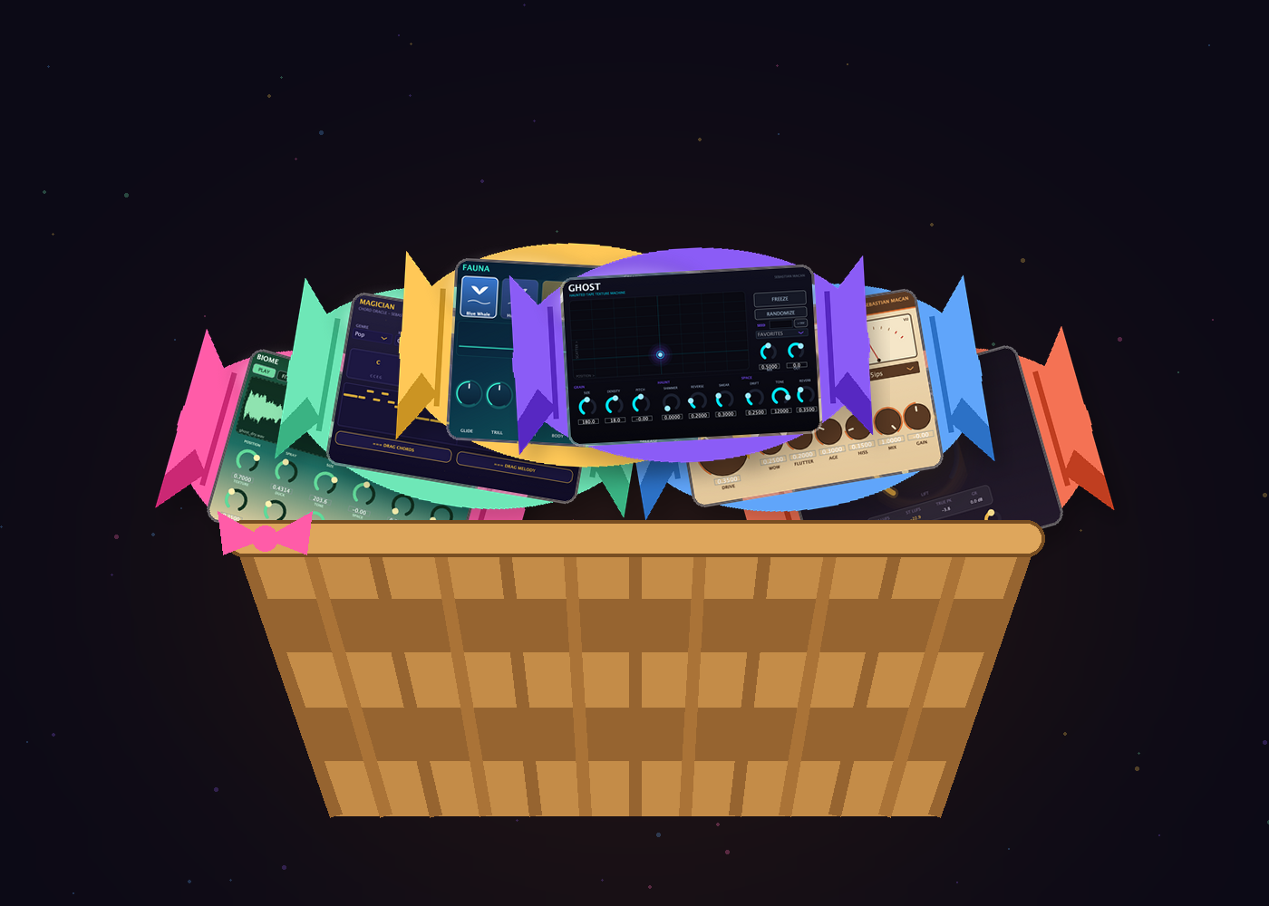 THE WHOLE CANDY SHOP basket art