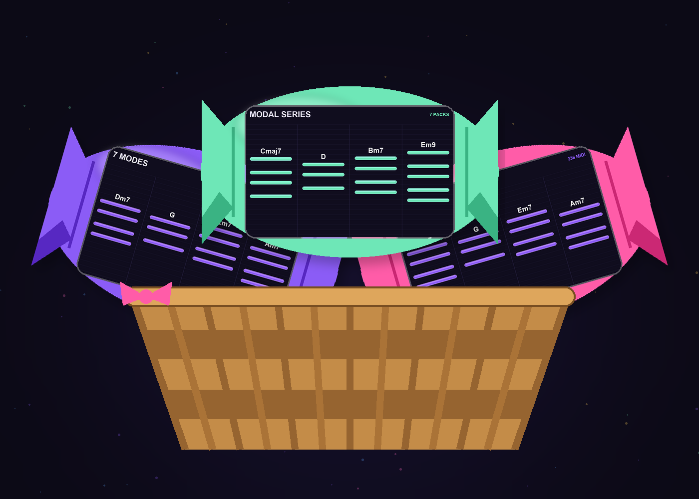 ALL 7 MODES BASKET basket art